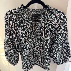 Sanctuary Black Floral Blouse